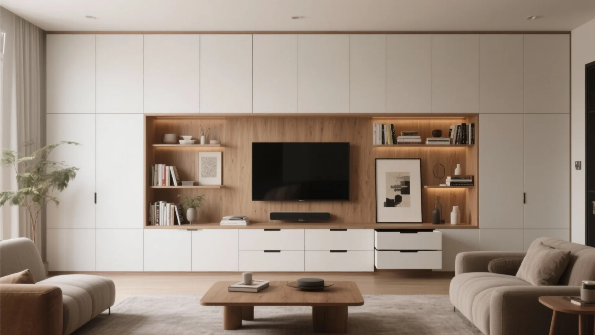 3. Built-In Wall-to-Wall Units