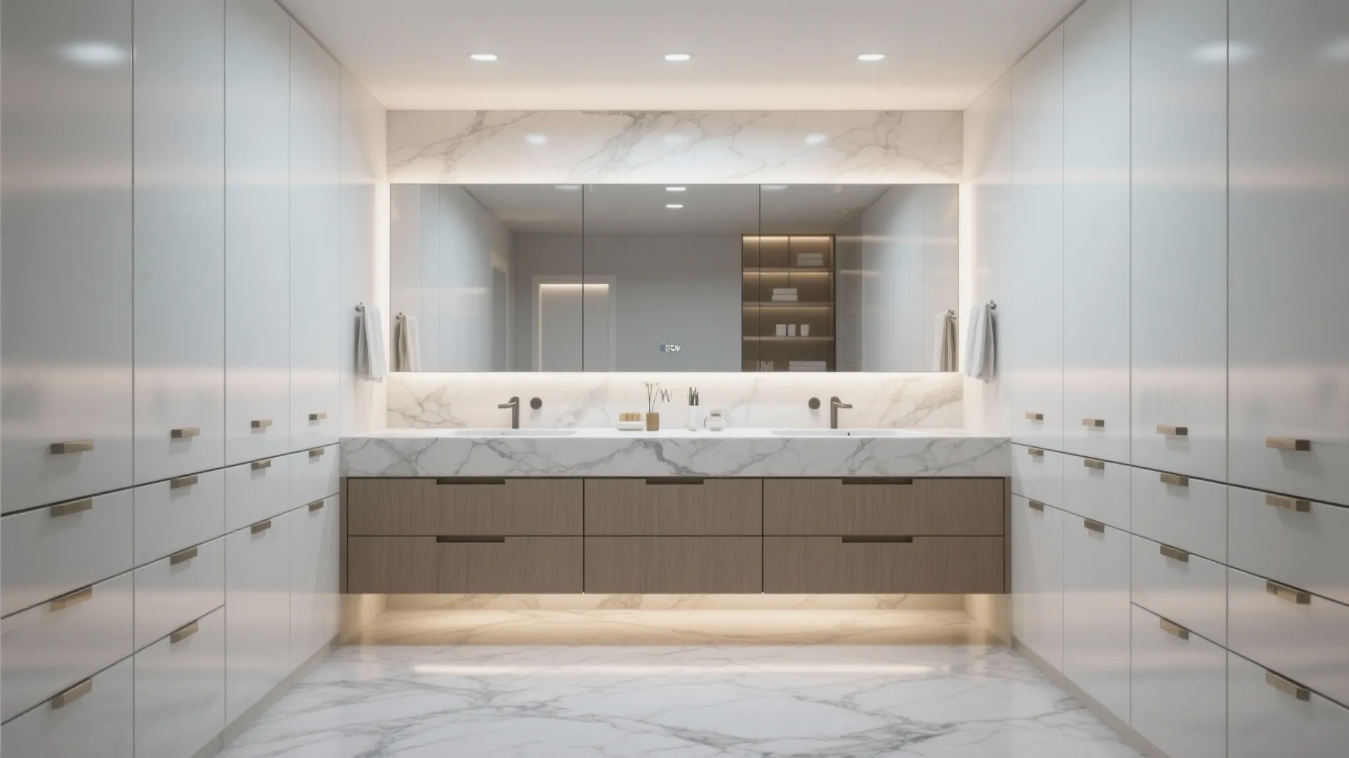 10. Wall-to-wall statement vanities