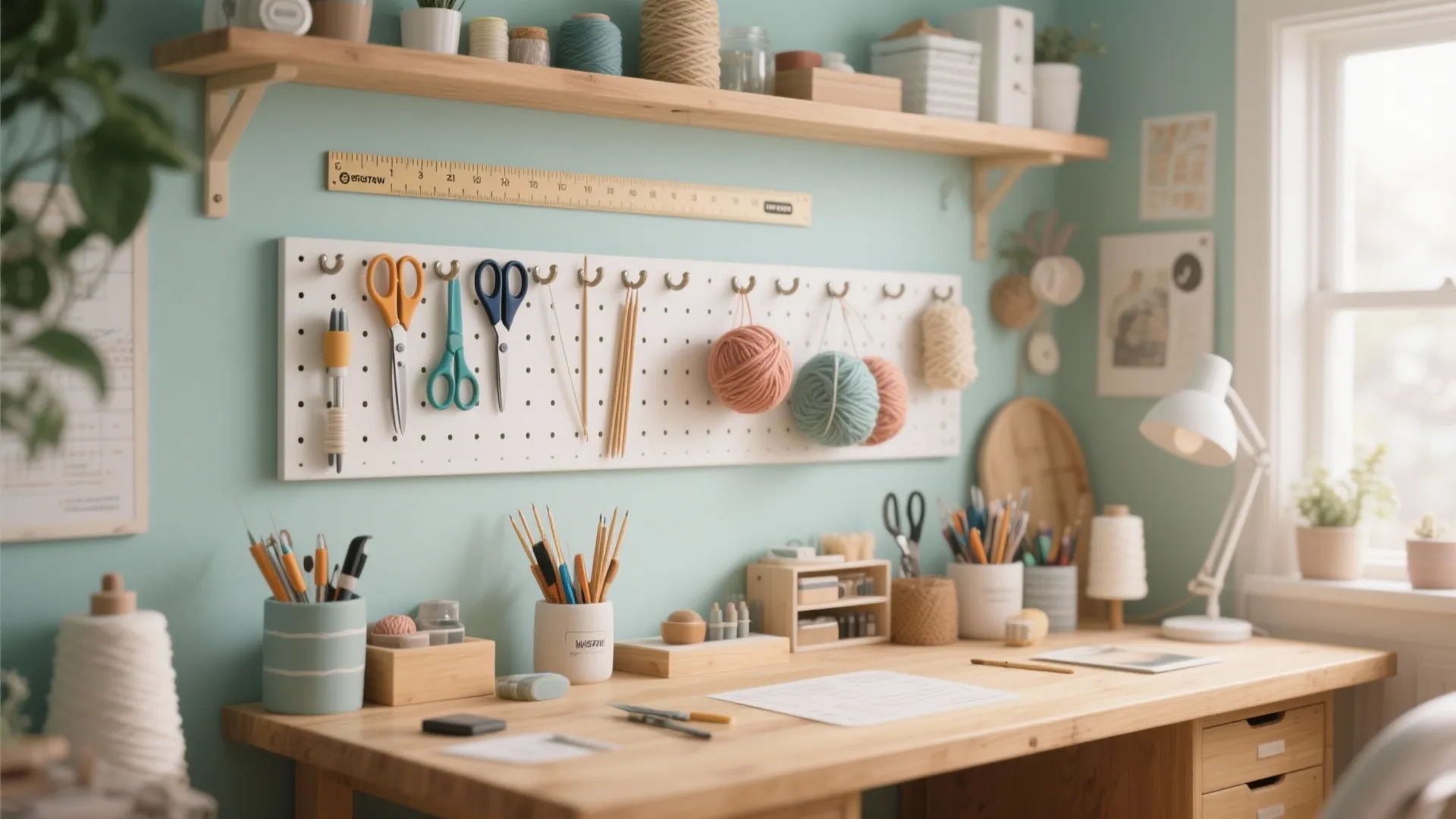 9. Wall-Mounted Tool Racks