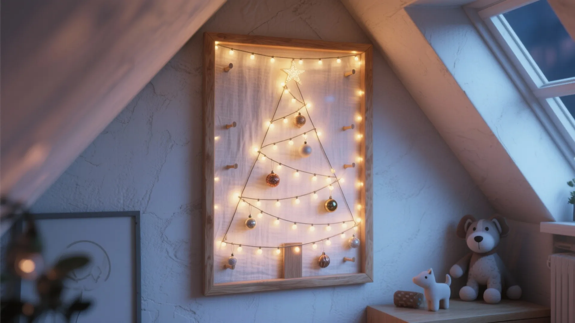 2. Wall-mounted or hanging tree