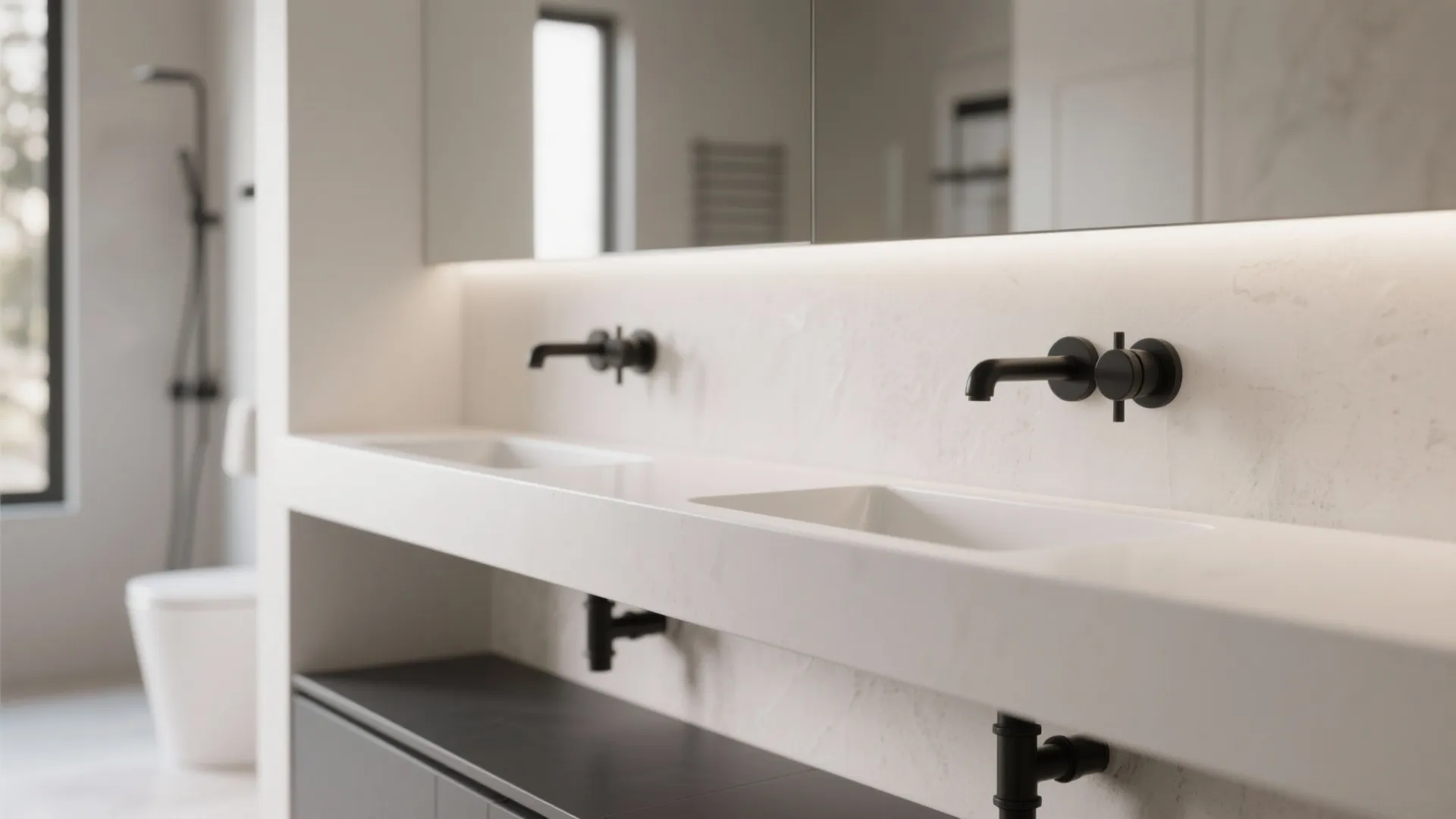 3. Wall-Mounted Trough Sink