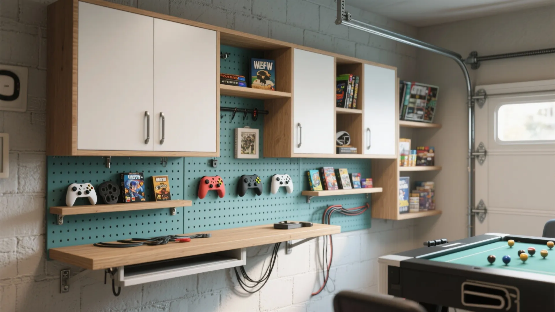 2. Use wall storage and vertical play