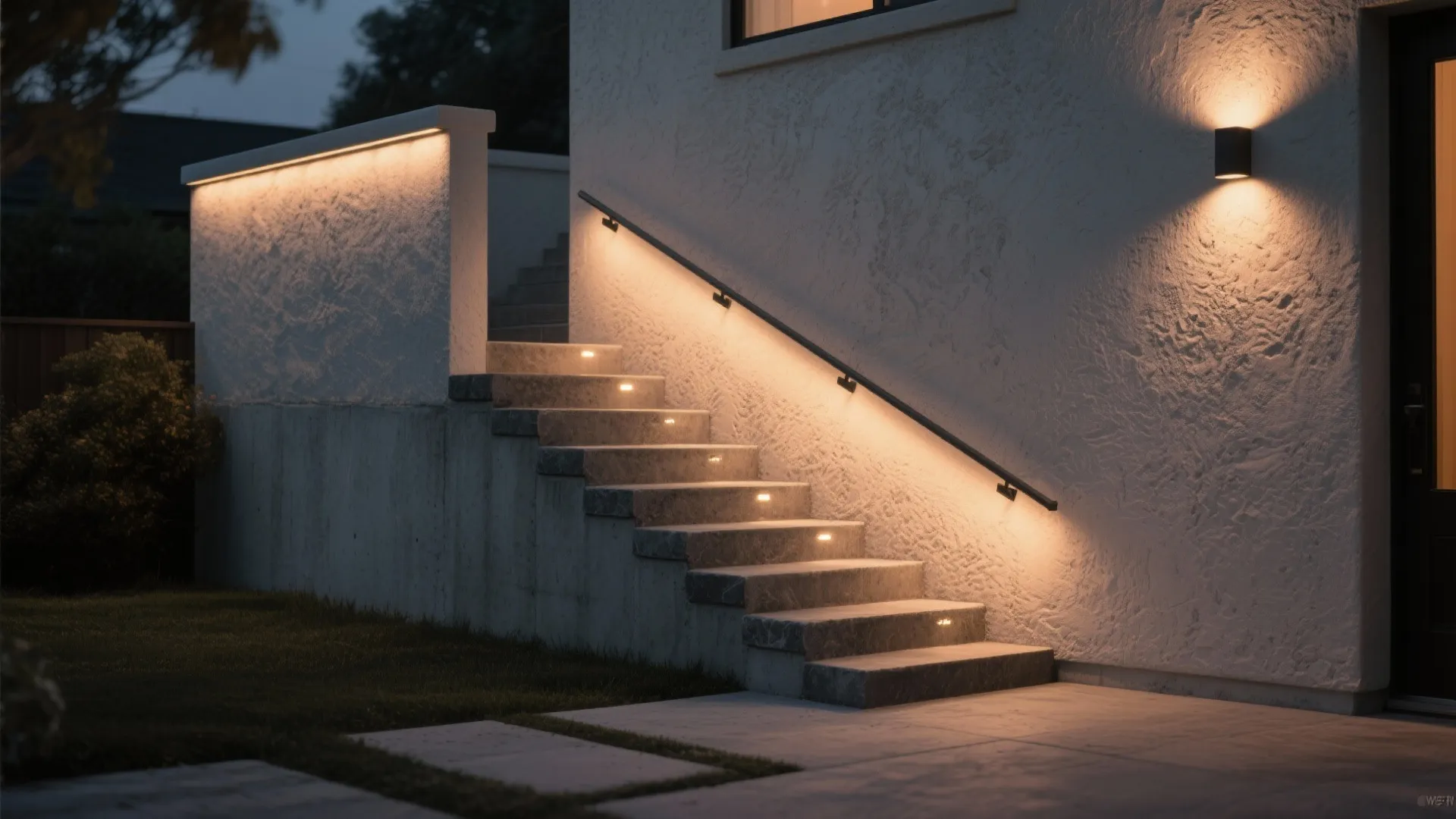 Light and Shadow: Wall-Wash and Step Lighting
