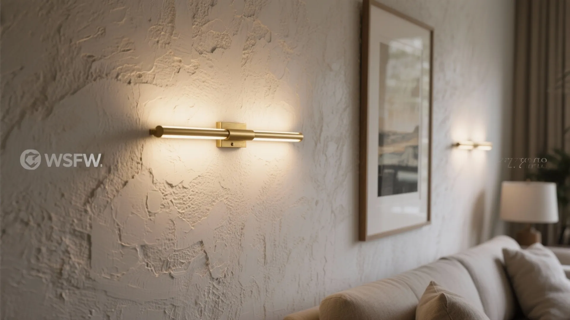 Wall washers and picture lights for texture