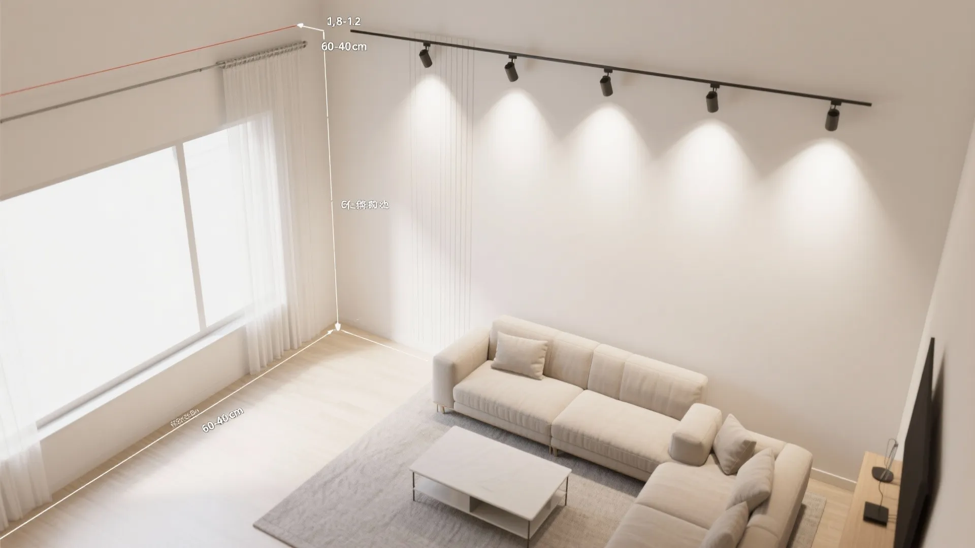 Wall washing for art and texture