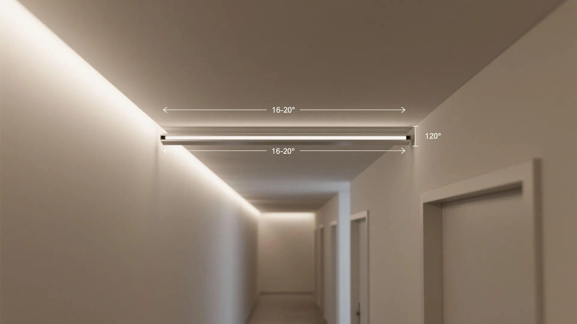 Frameless Linear Wall Washers Near the Ceiling