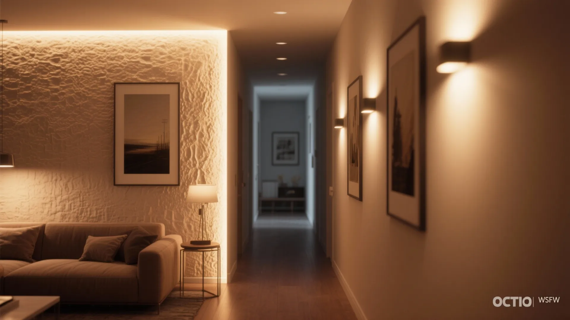 4. Accent with Wall Washers and Picture Lights