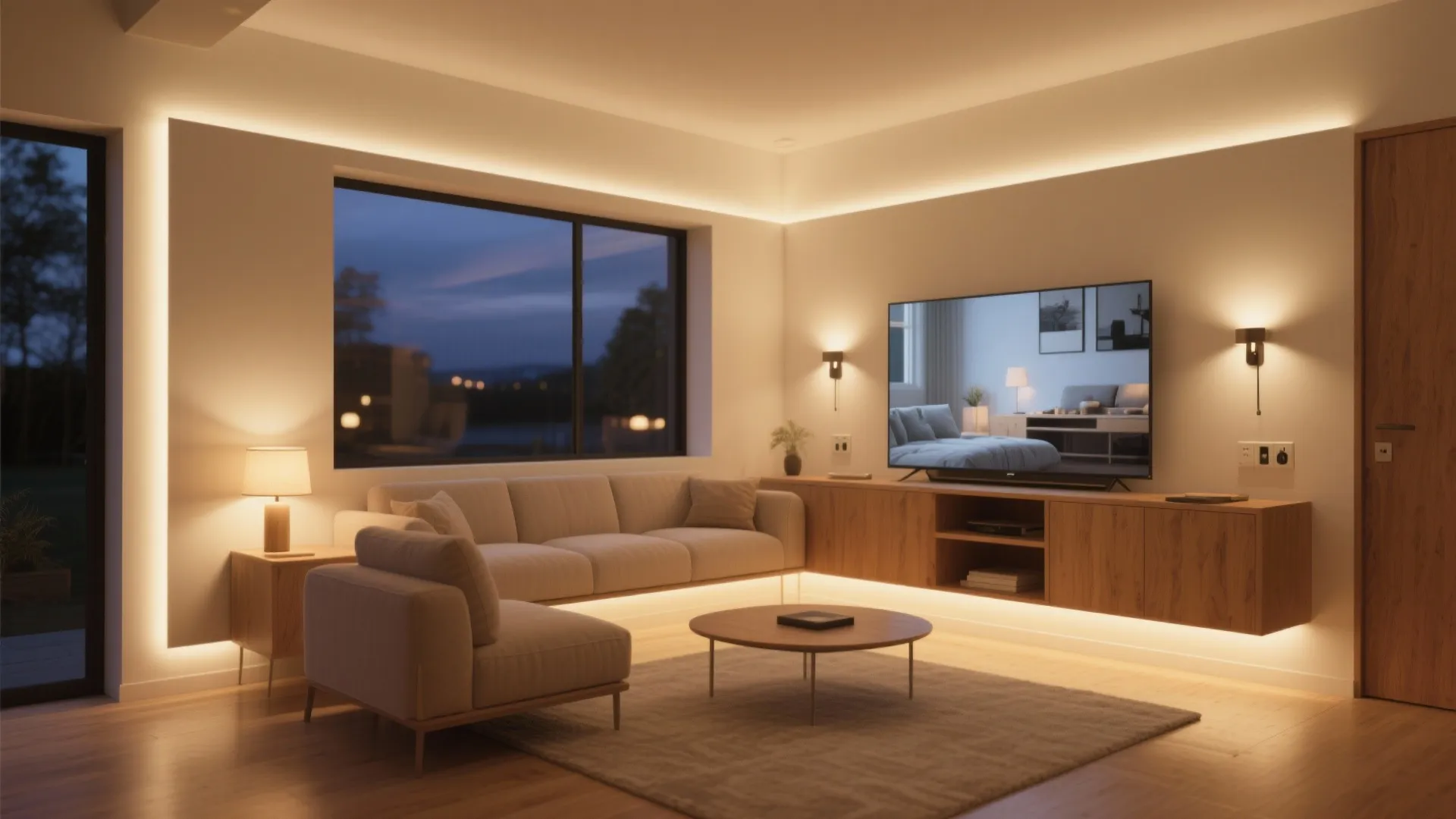 Light the middle: wall washers and low lamps