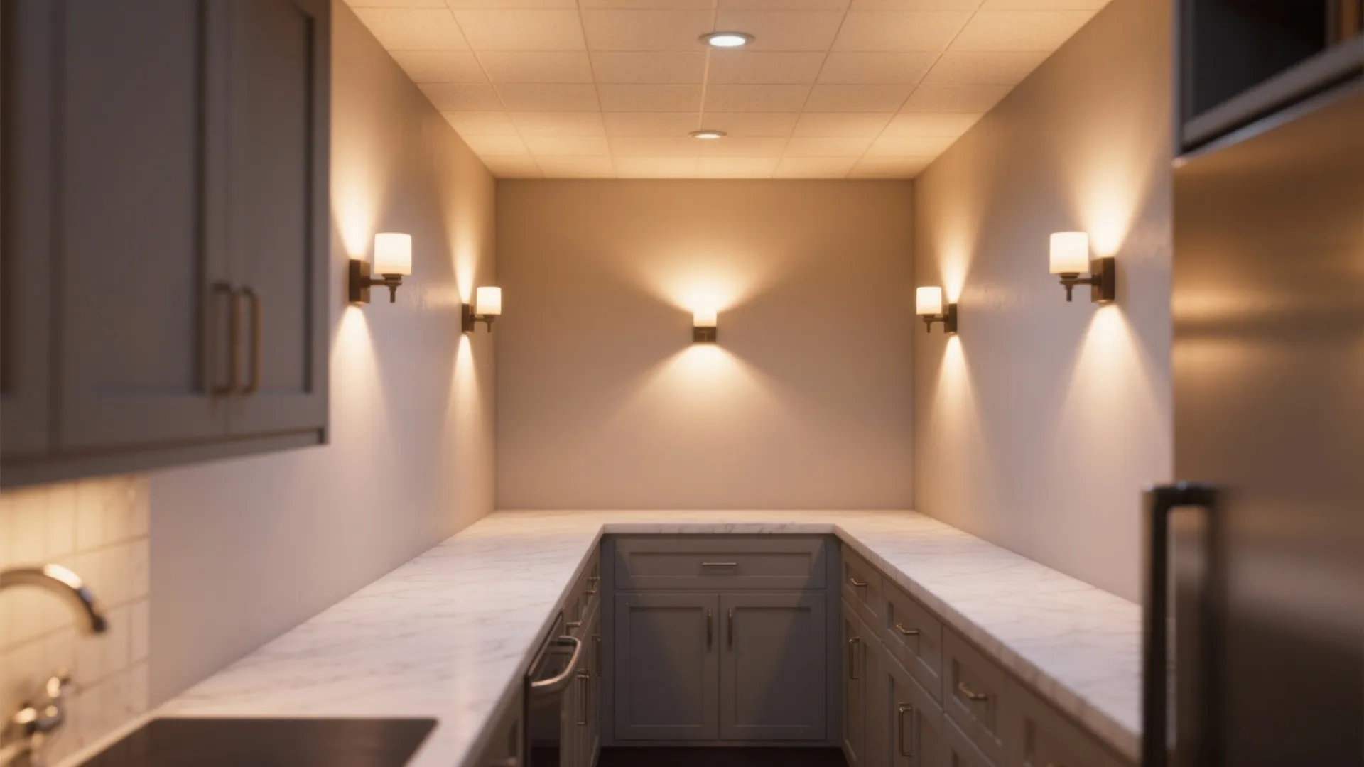 Wall washers to lift height