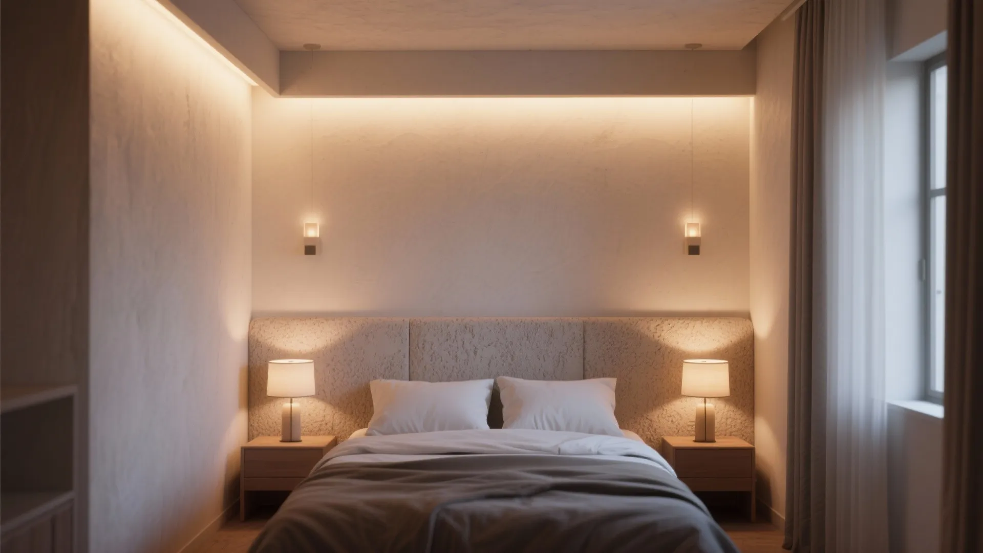 5. Layered lighting with small wall washers