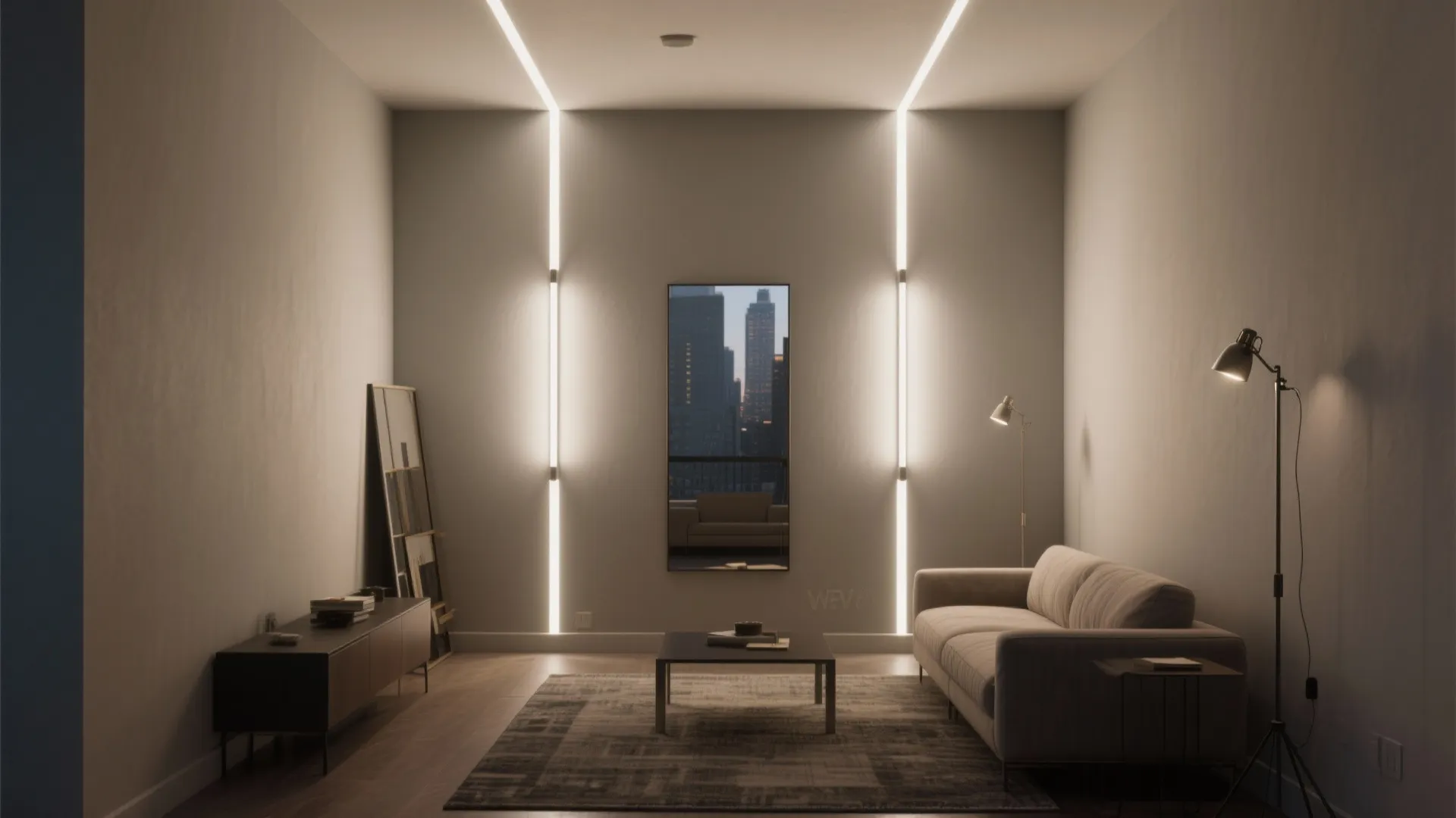 4. Up-and-down wall washers to enhance vertical space