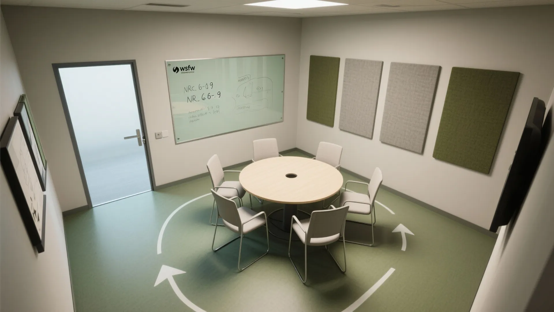 3) Make the walls work: writable + acoustic