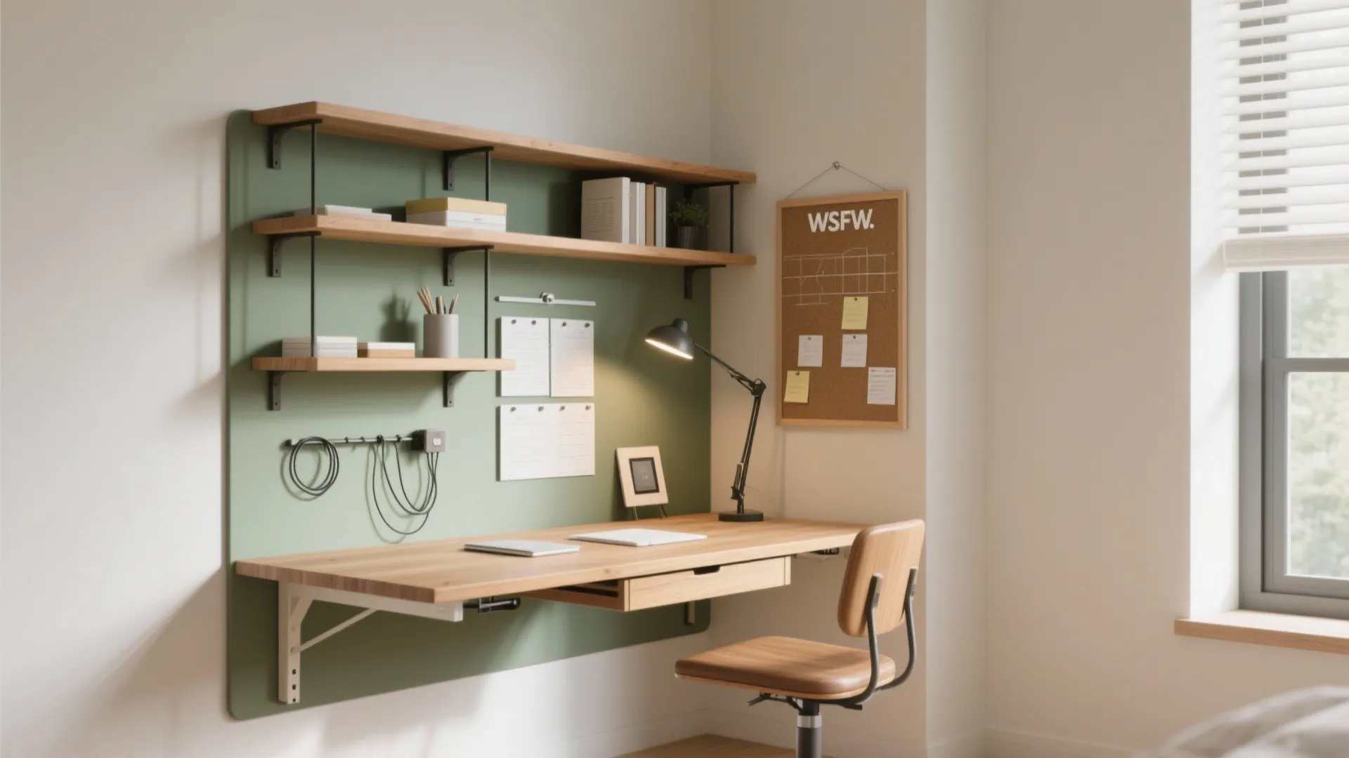 1. Turn the wall into a working surface