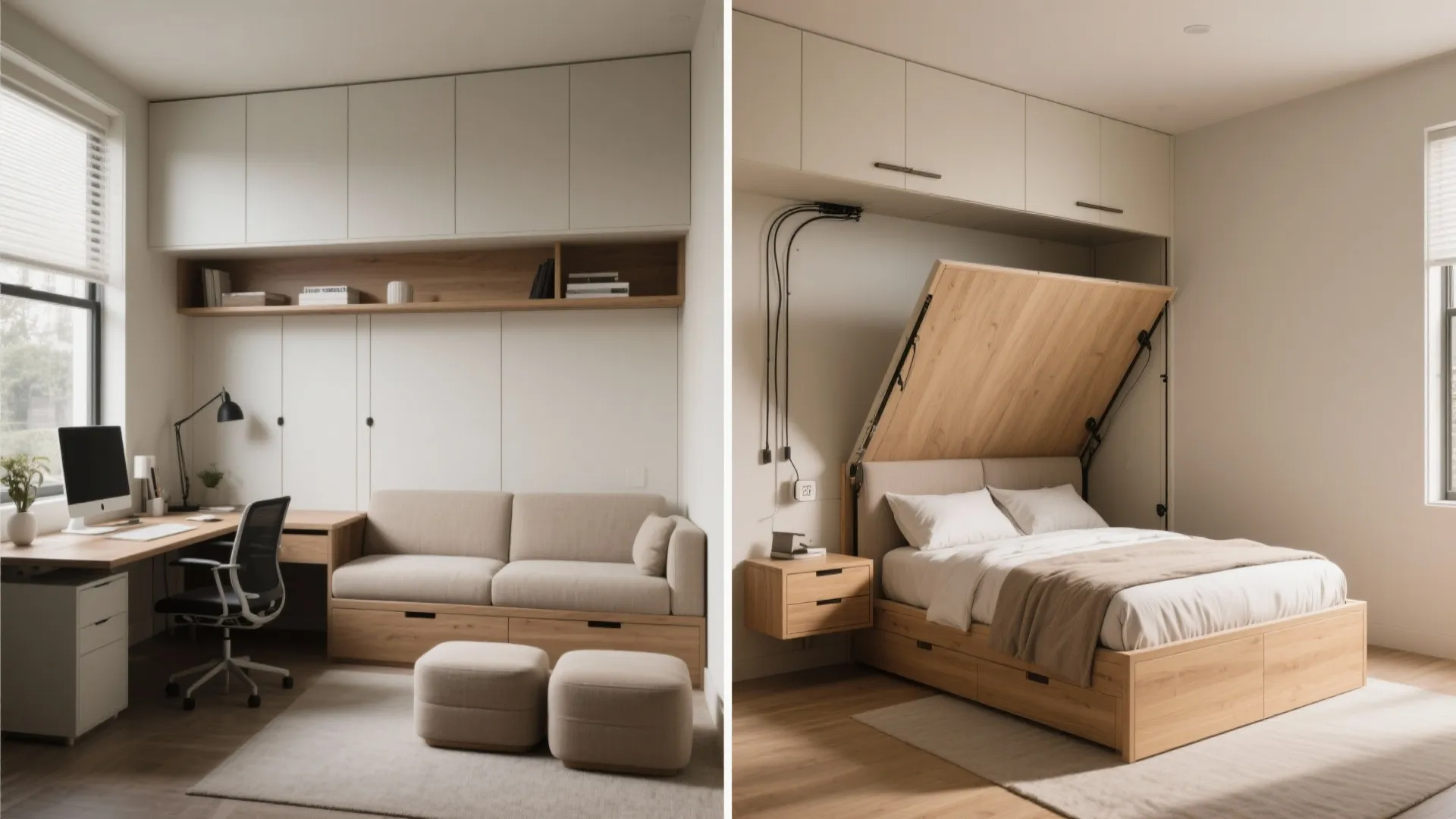 Multi-functional furniture that hides storage