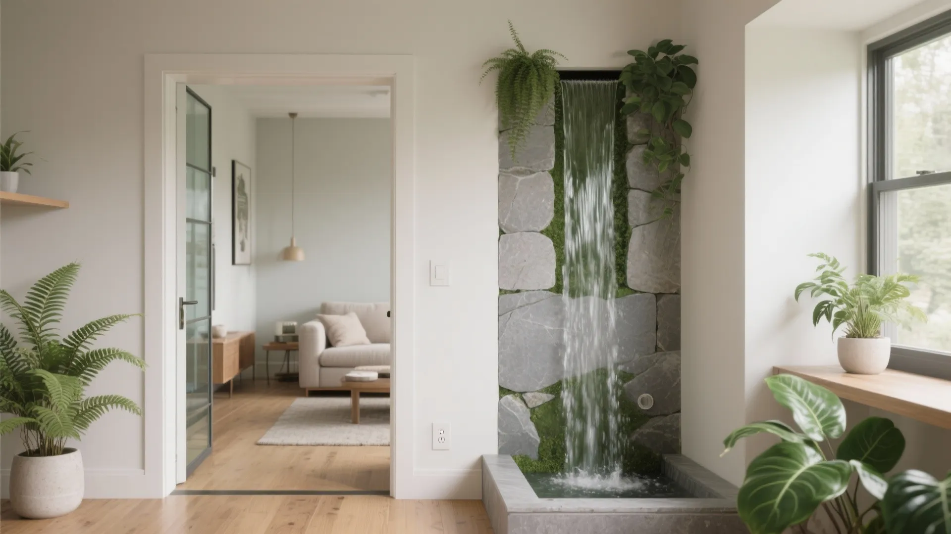 5 Wall Waterfall Design Ideas for Small Spaces: How to bring biophilic calm into compact homes with 5 smart ideas