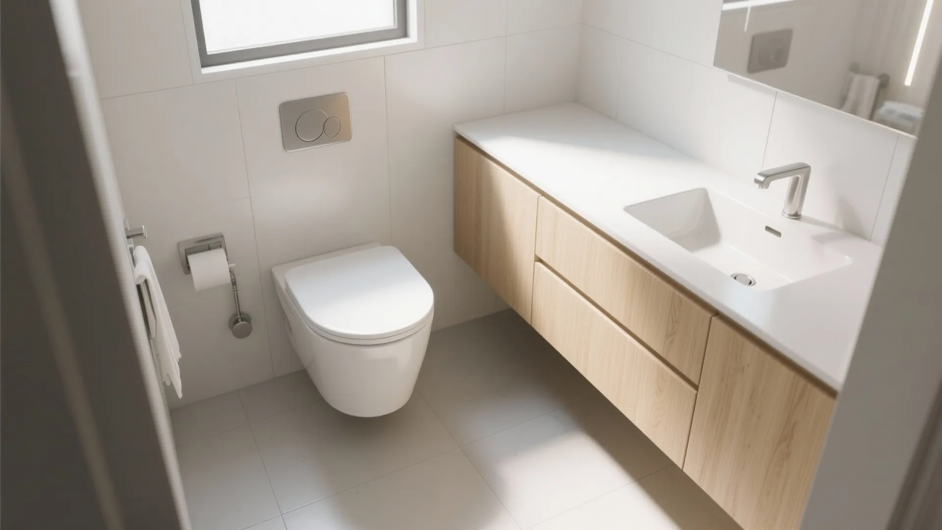 2) Go wall-hung and slimline where it counts