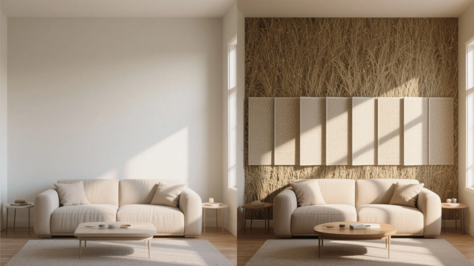 Textured Wallpaper and 3D Panels