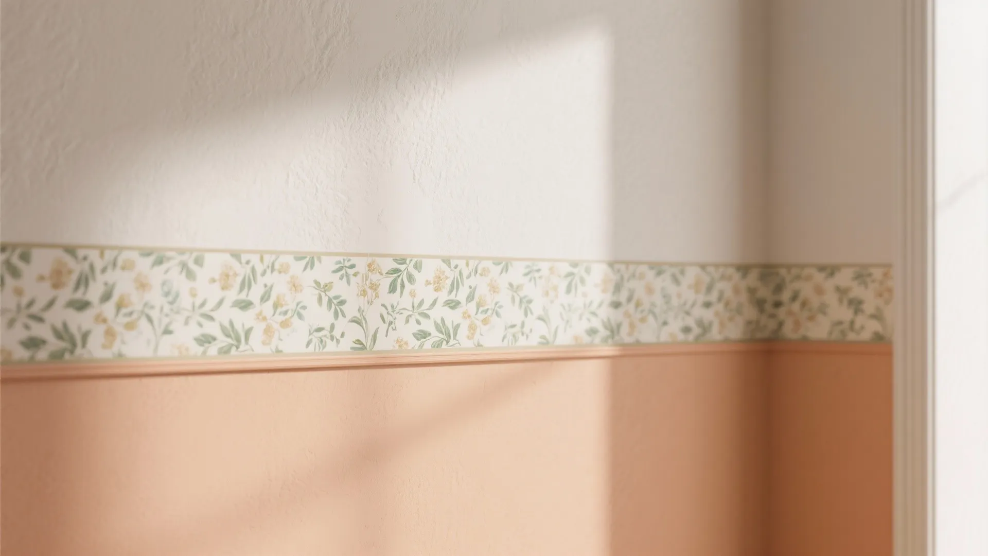 5. Two-tone with wallpaper band