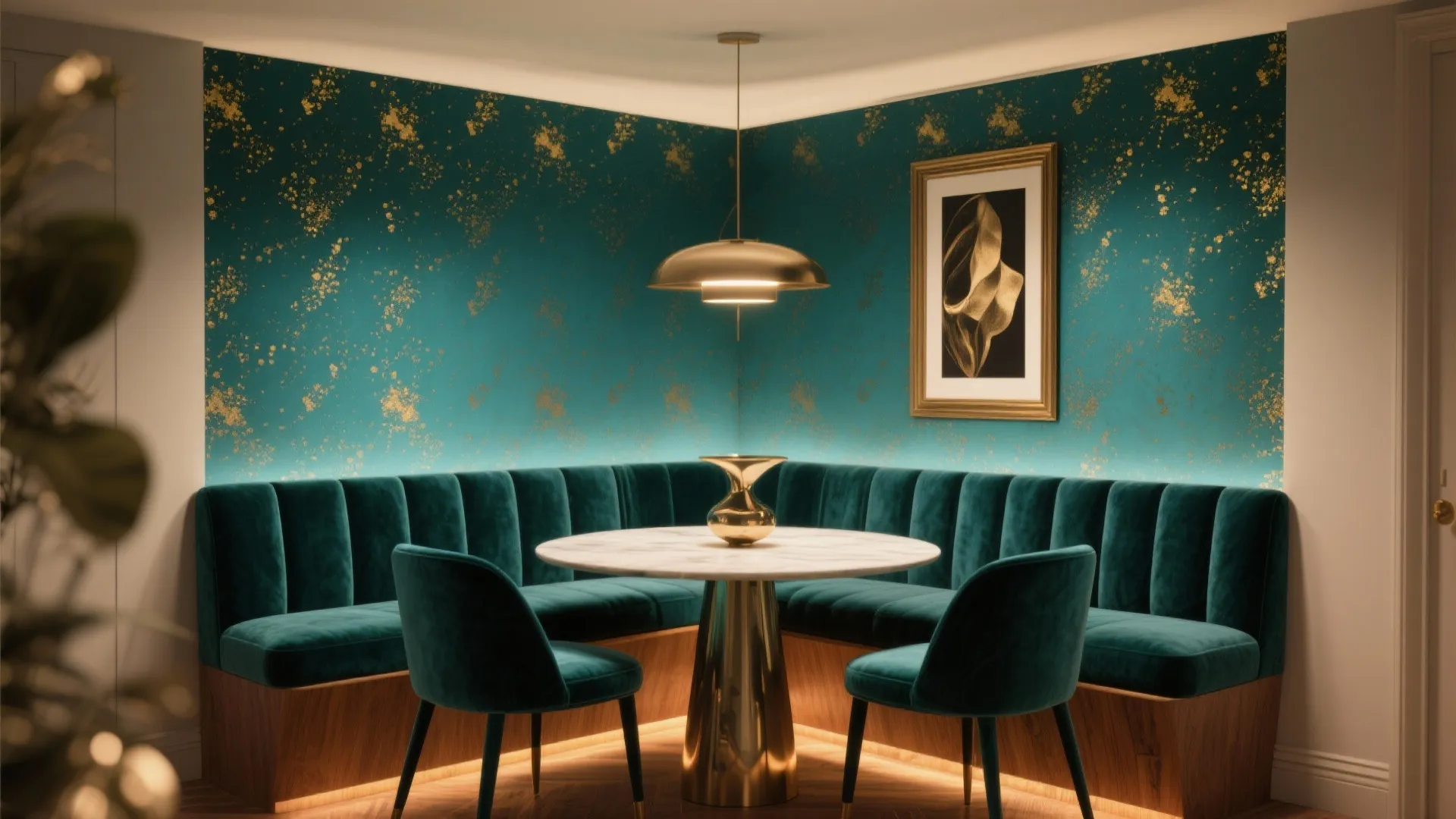 Bold Wallpaper, Art, and a Curated Palette