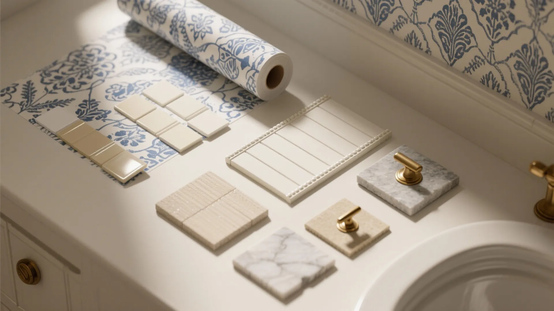 Statement Wallpaper or Color Blocking as the Showpiece