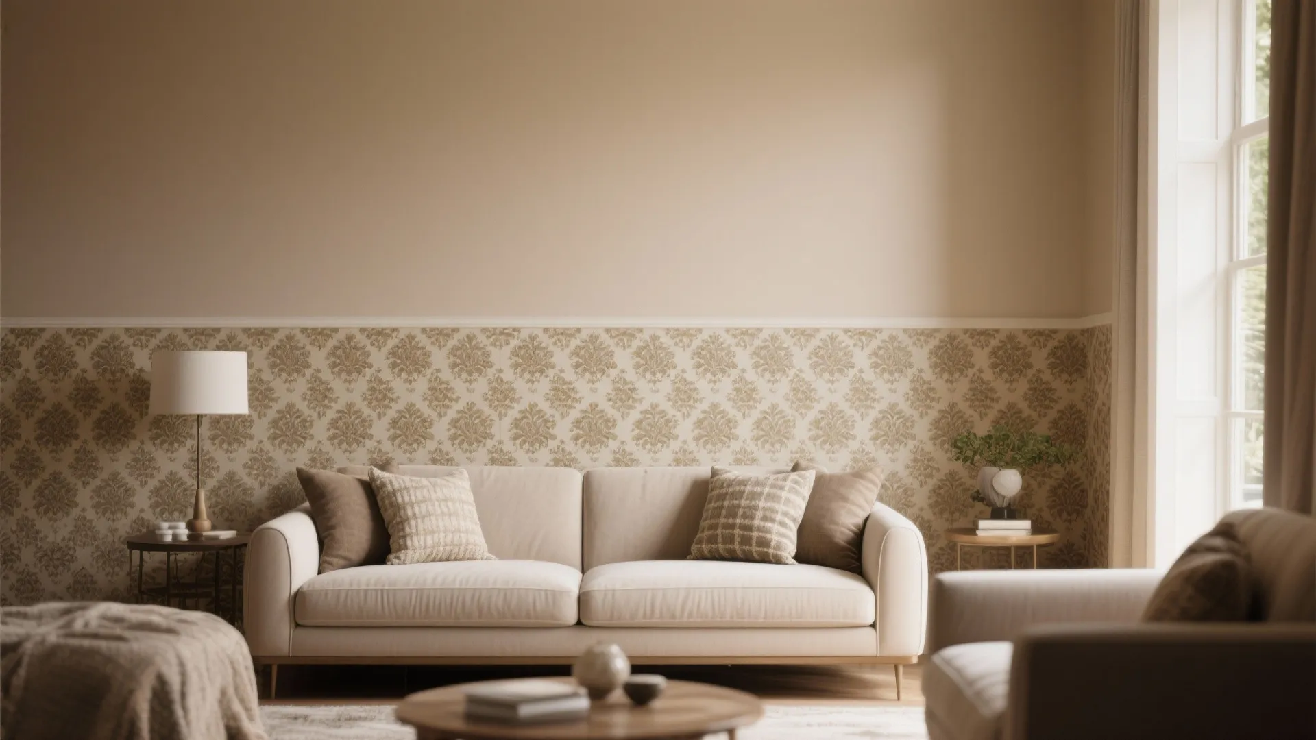 5. Half Wallpaper, Half Paint