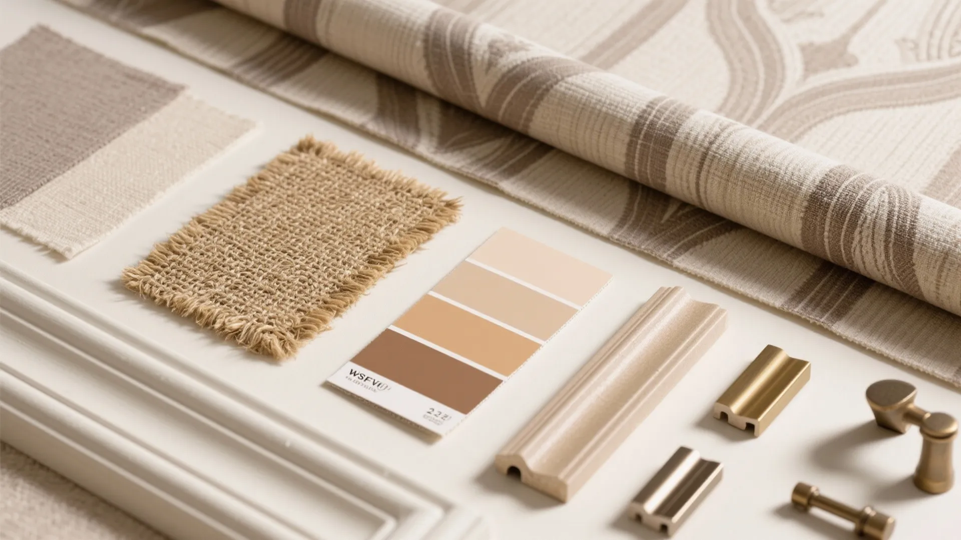 Textured Wallpaper + Molding Mix