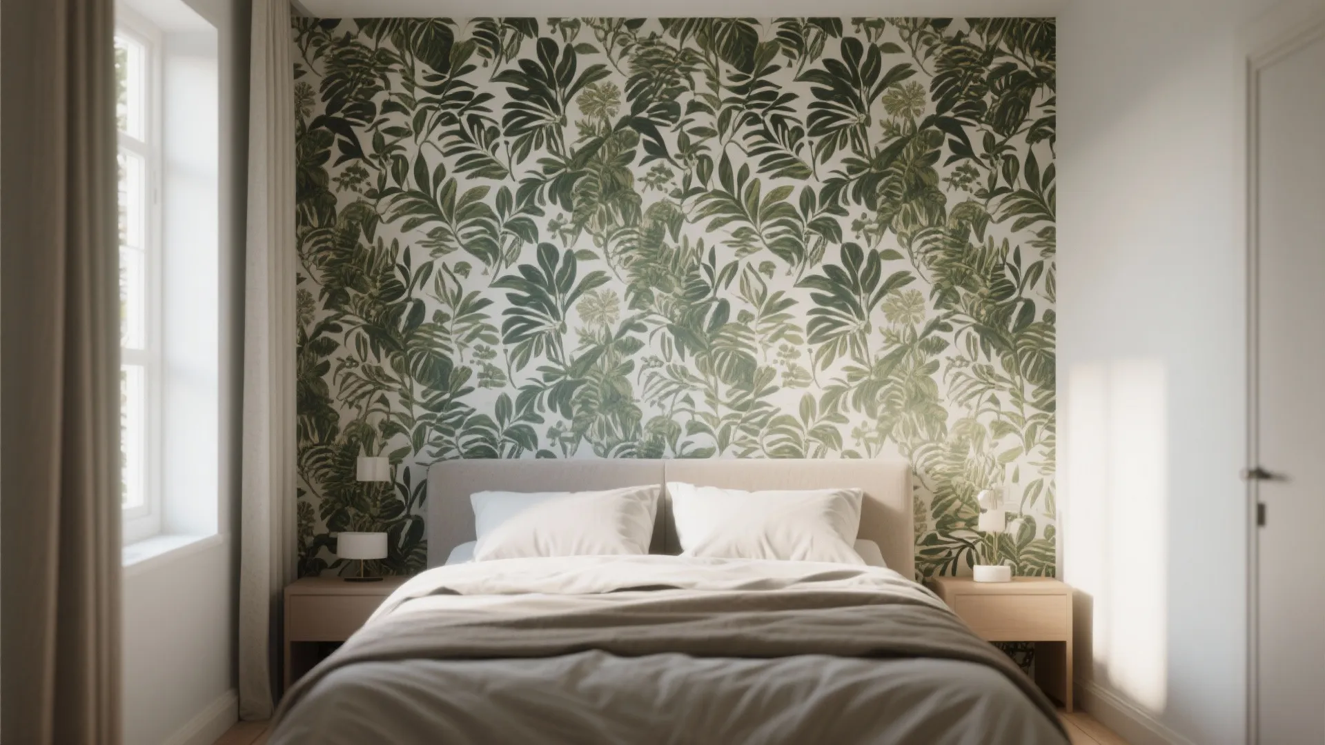 3. Wallpaper or mural for personality