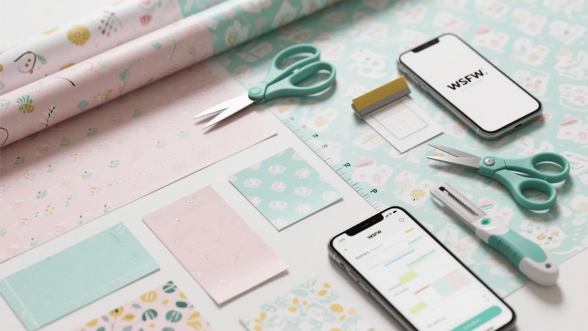 3. Playful Patterns with Waterproof Wallpaper