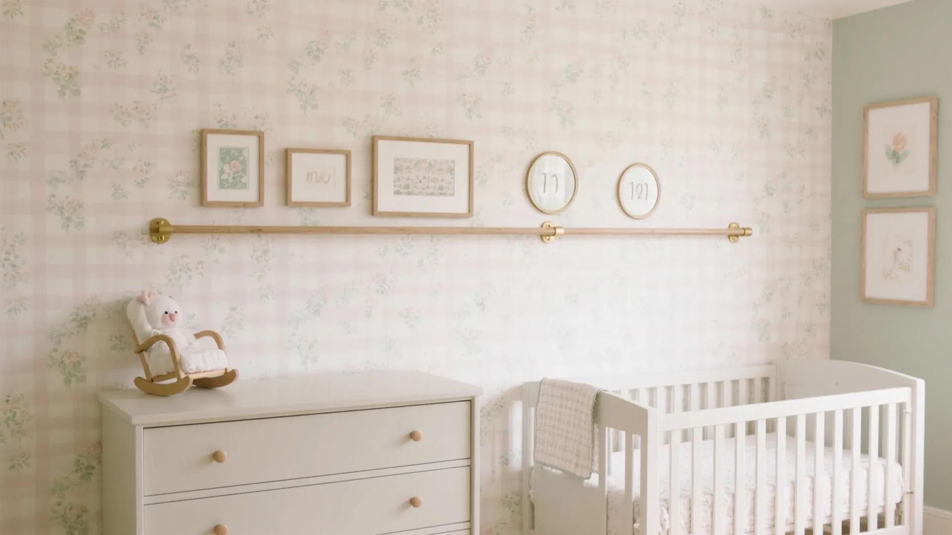 Washable Wallpaper + Statement Art Rail