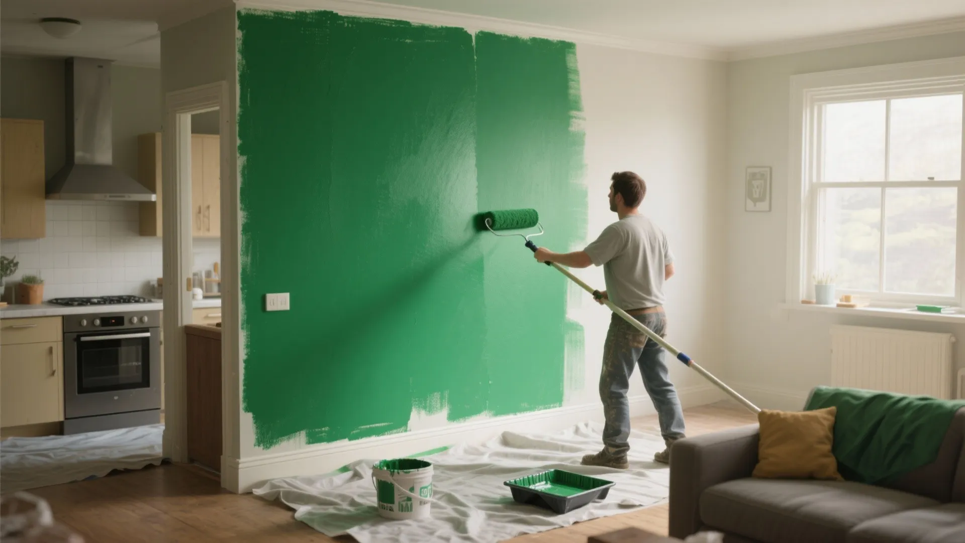 2. Paint Walls First if You're Going Bold