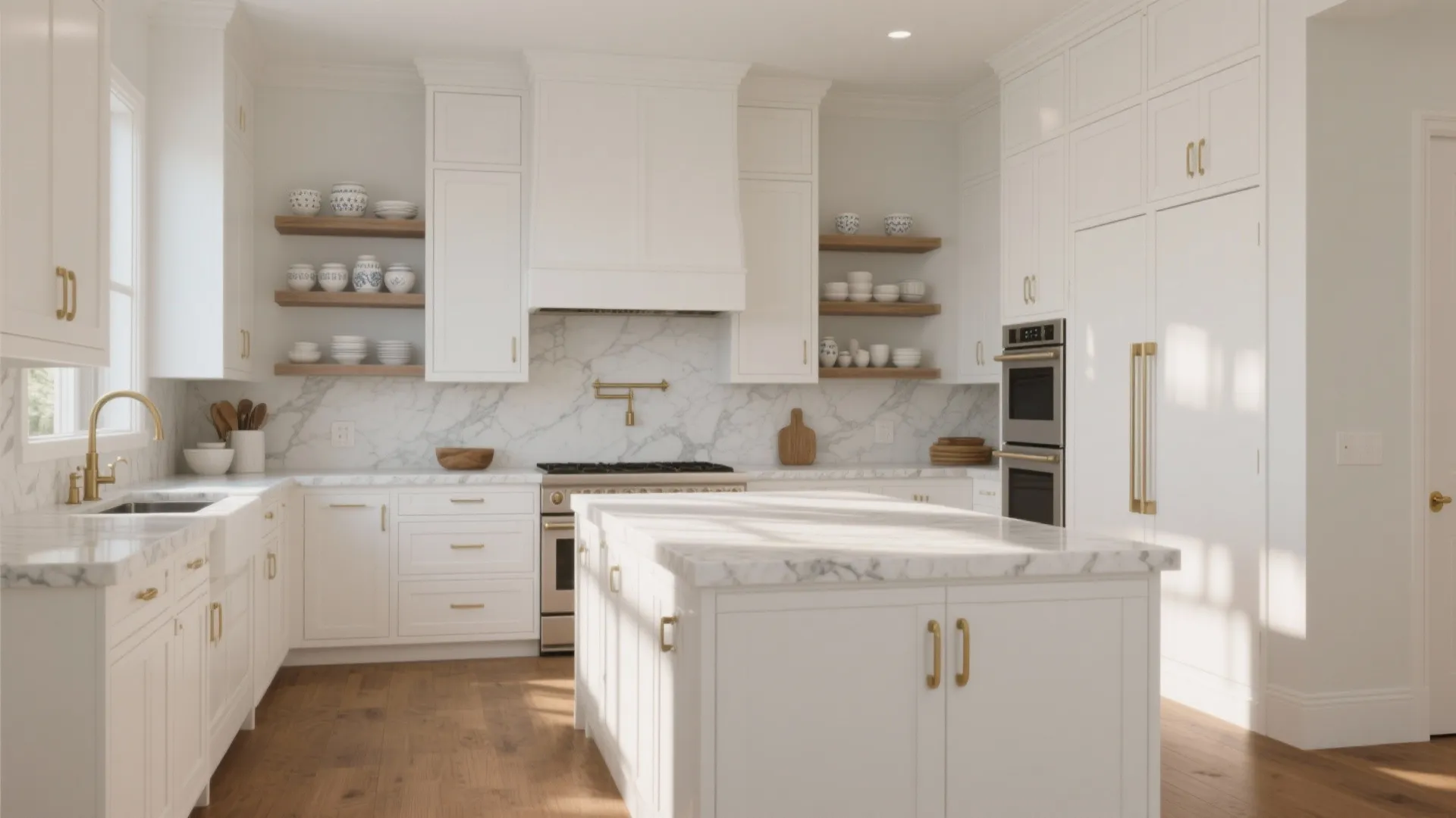 Inspiration 2: Use One White for Walls, Another for Trim