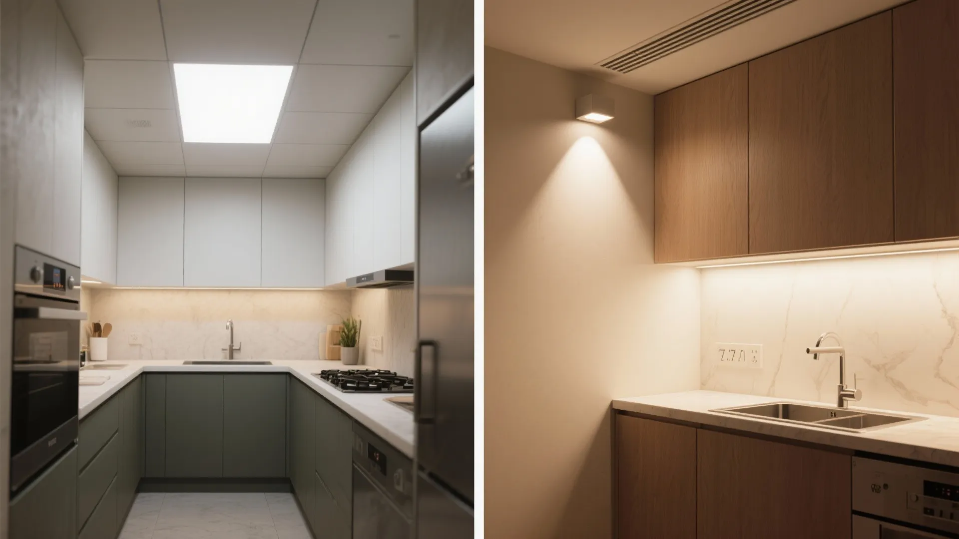Idea 5: Balance ambient and task with wall-wash + downlight combo