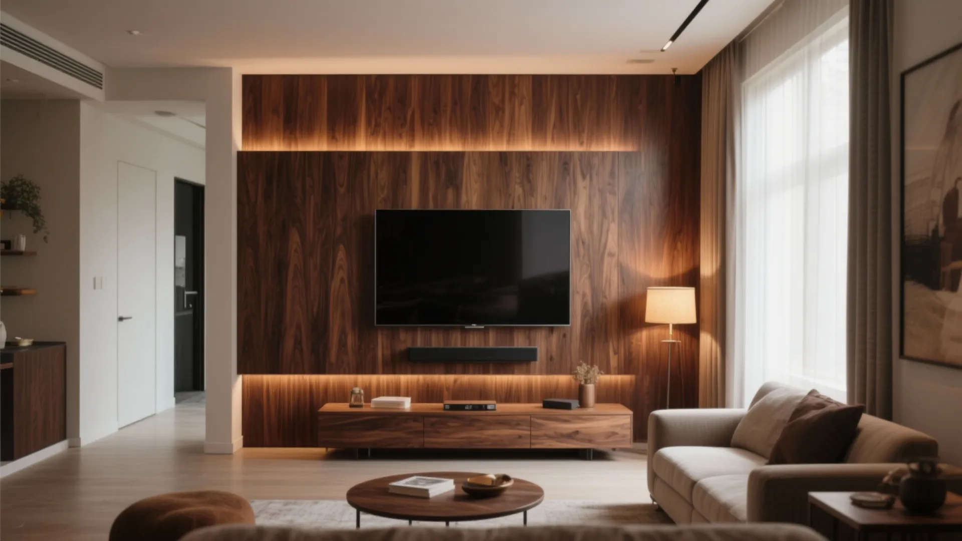 Walnut Accent Walls