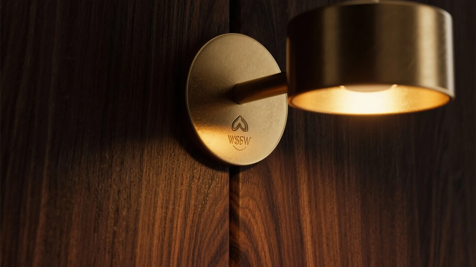 10. Dark Walnut and Brass Highlights