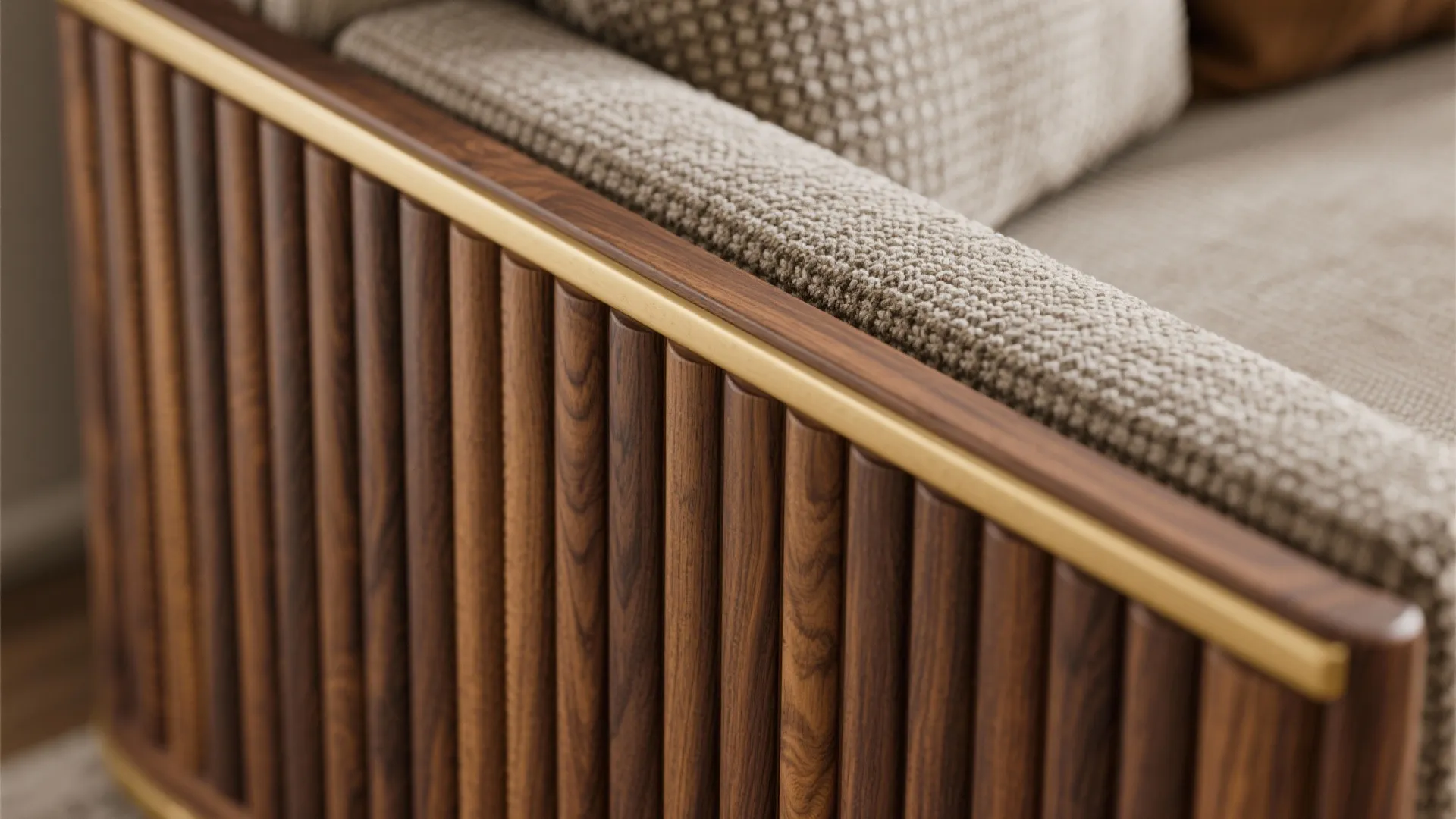 Warm wood elements to ground modern rooms