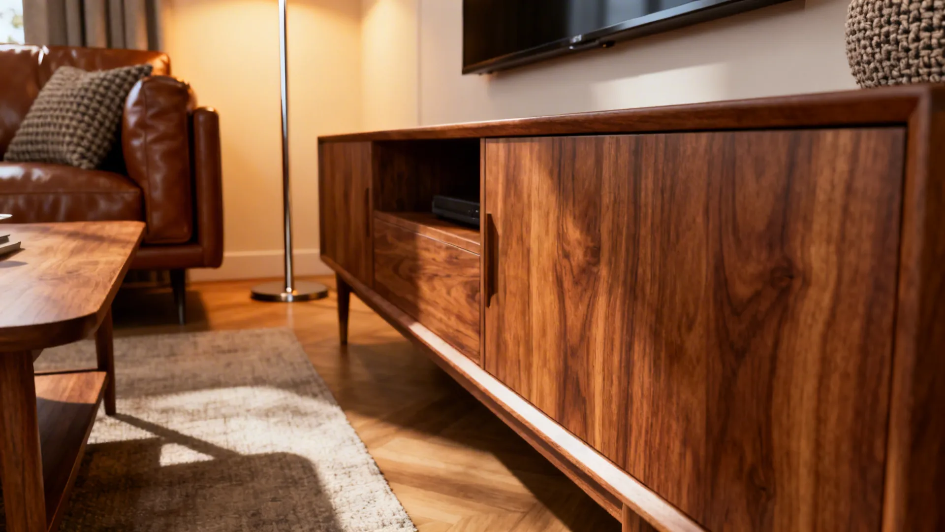 1. Warm Walnut Contrast