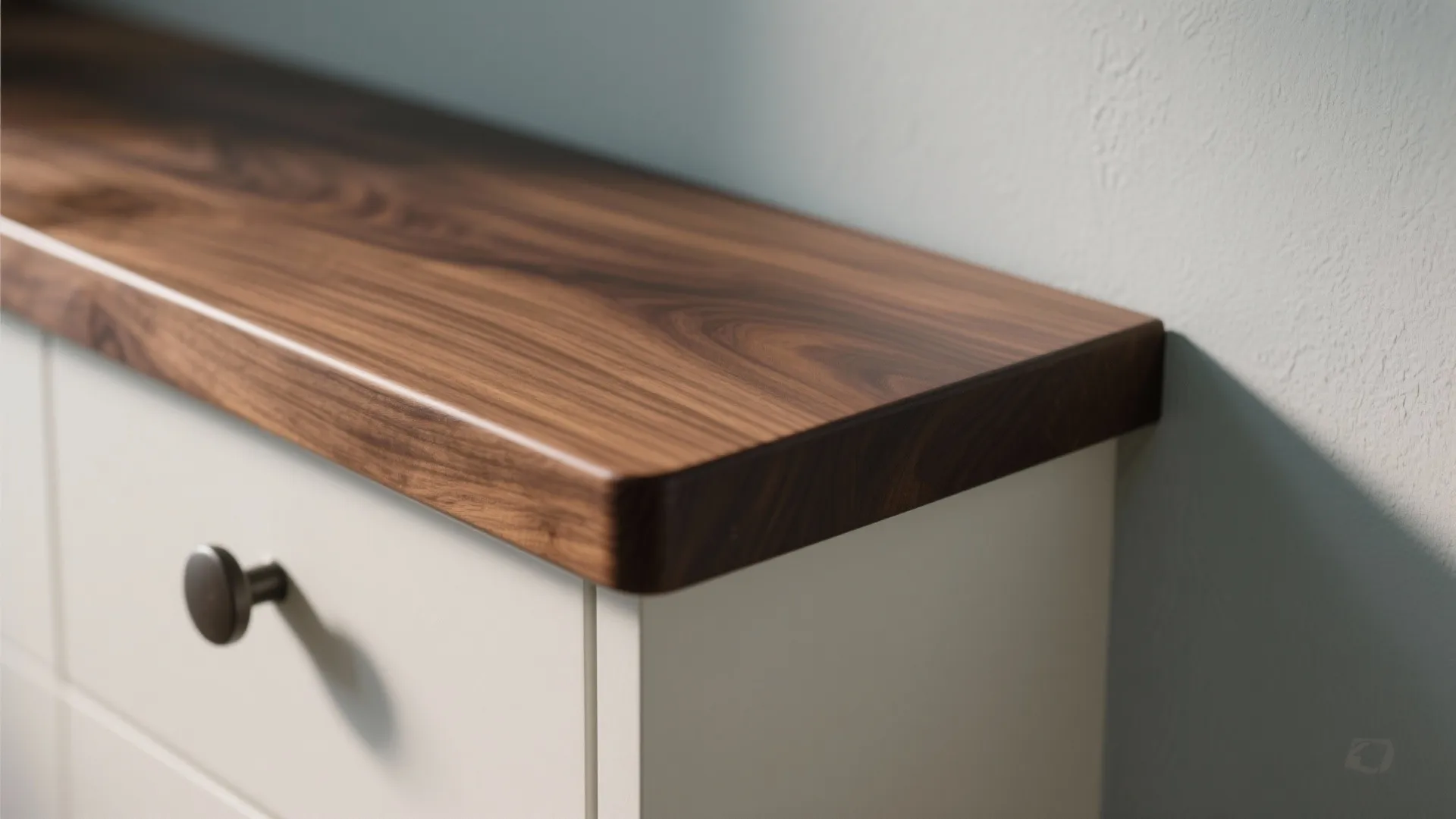 Warm wood accents to soften a compact footprint