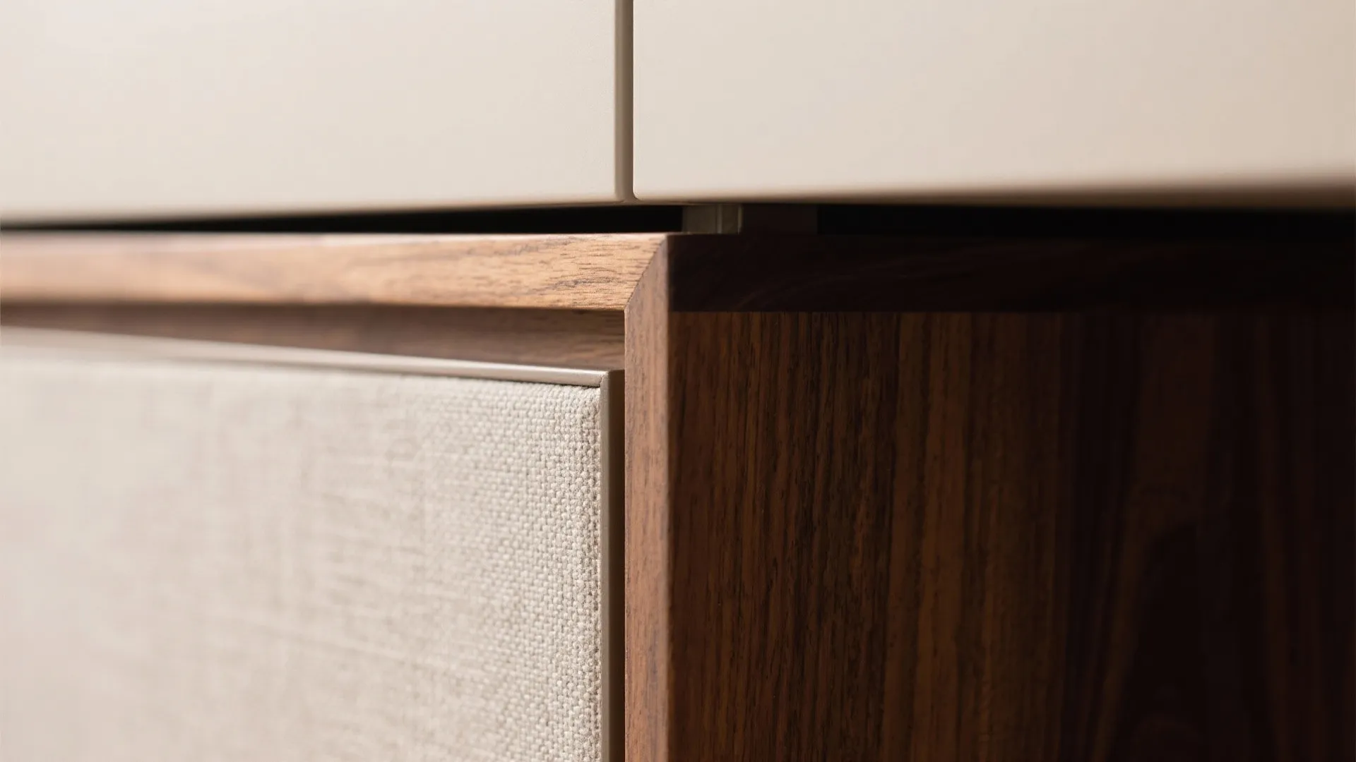 Minimalist Storage with Warm Accents