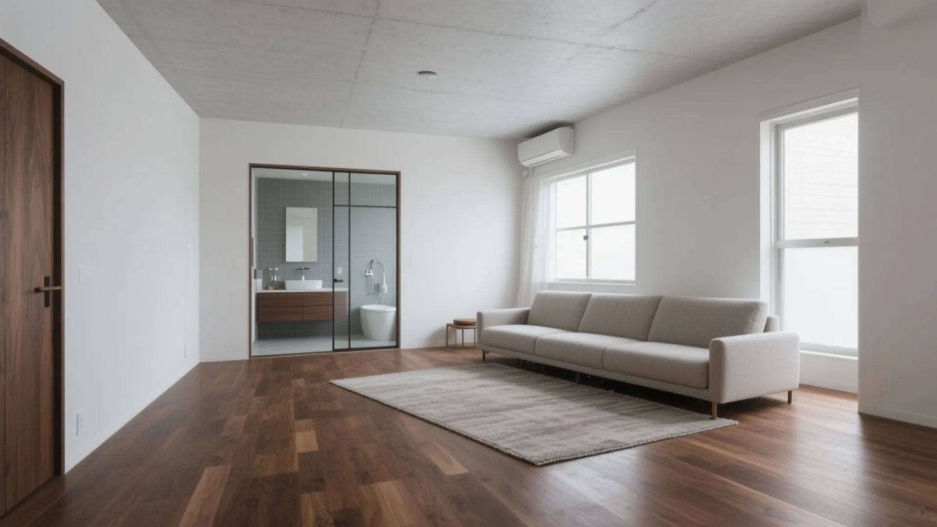 Tips 5: 色は“床を暗め、壁天井は軽く”（東京公寓設計・奥行き演出）