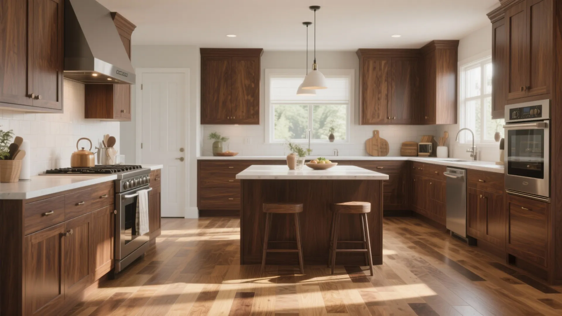 Stunning Kitchen Floor Ideas with Walnut Cabinets: Explore Perfect Flooring Choices for Your Walnut Cabinets