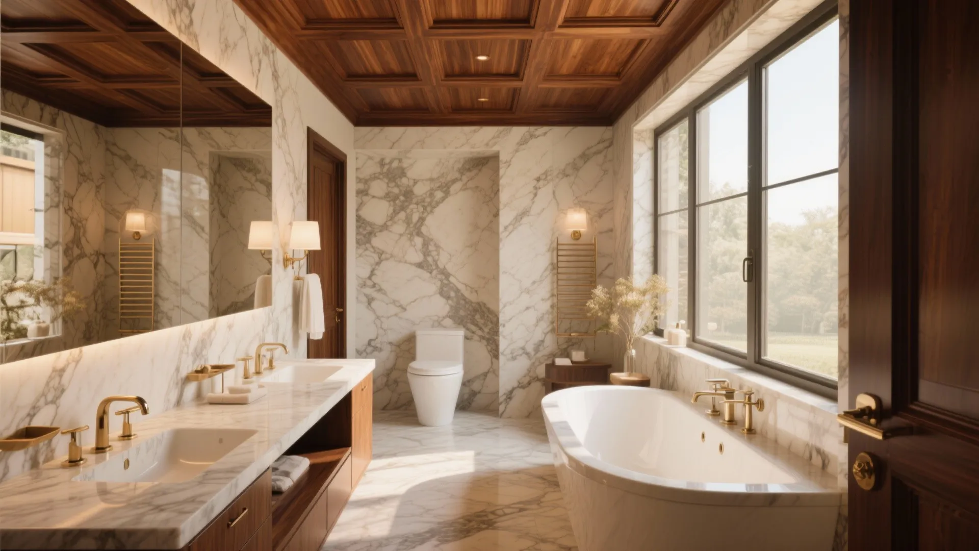 4. Walnut Panels for Luxury