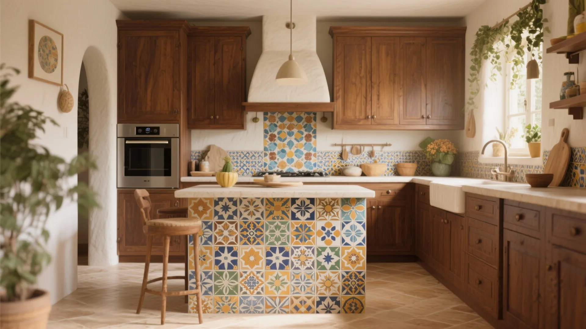 4. Patterned Cement Tiles
