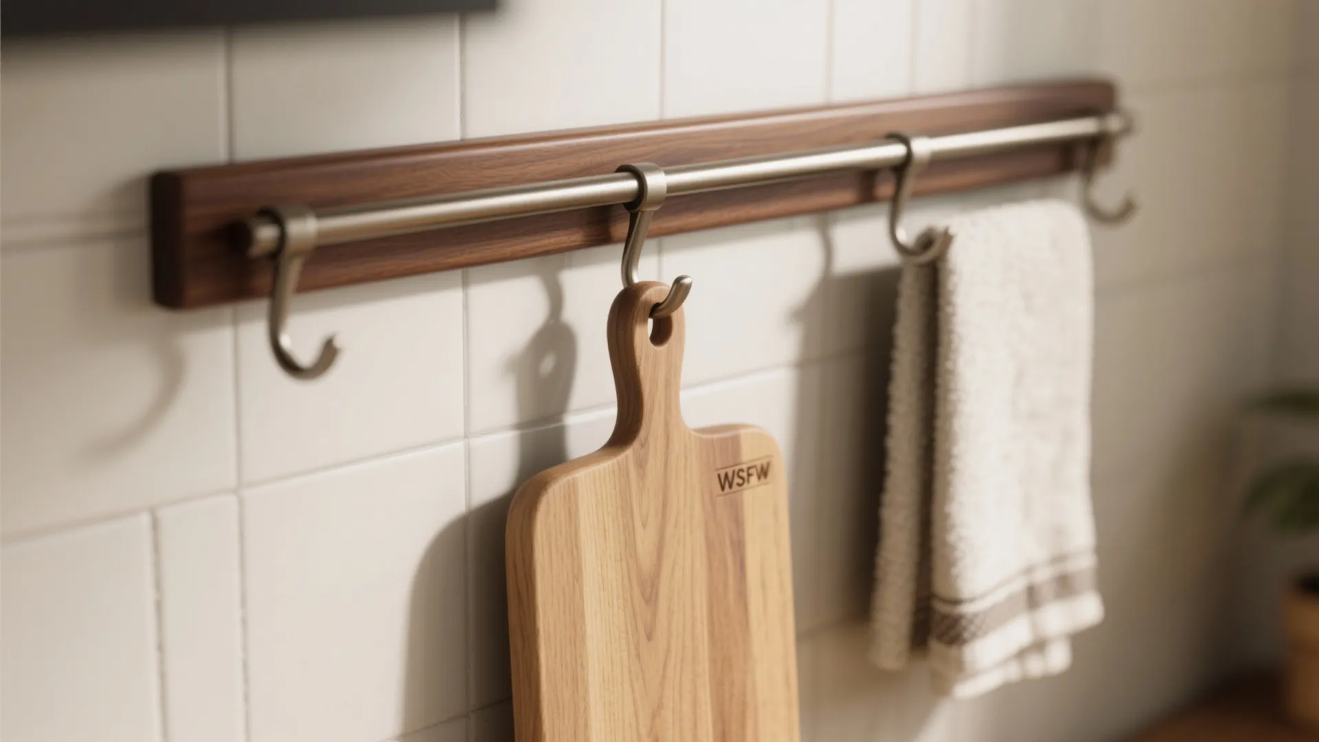 Warm Wood Accents to Soften the Corridor