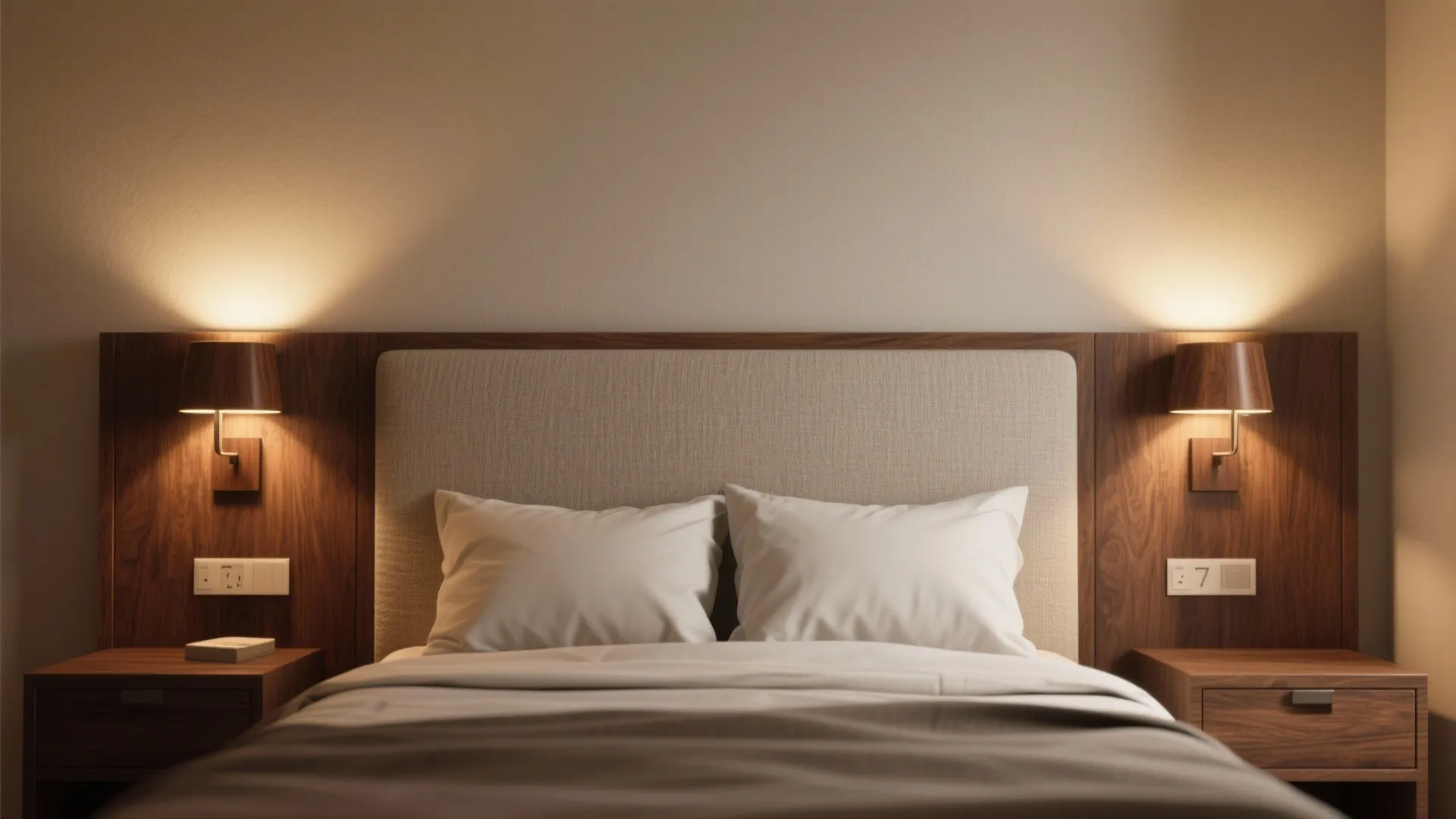 Wood Sconces with Downlight-Uplight Balance