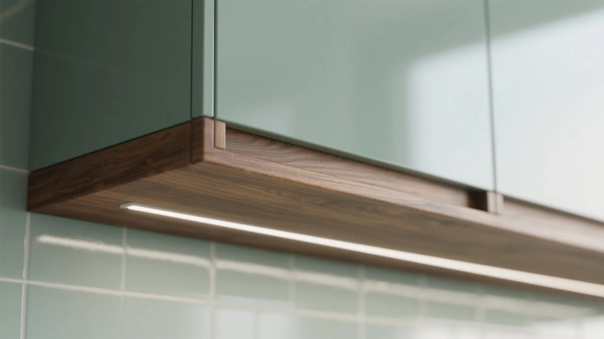 Warm wood accents to soften modern lines