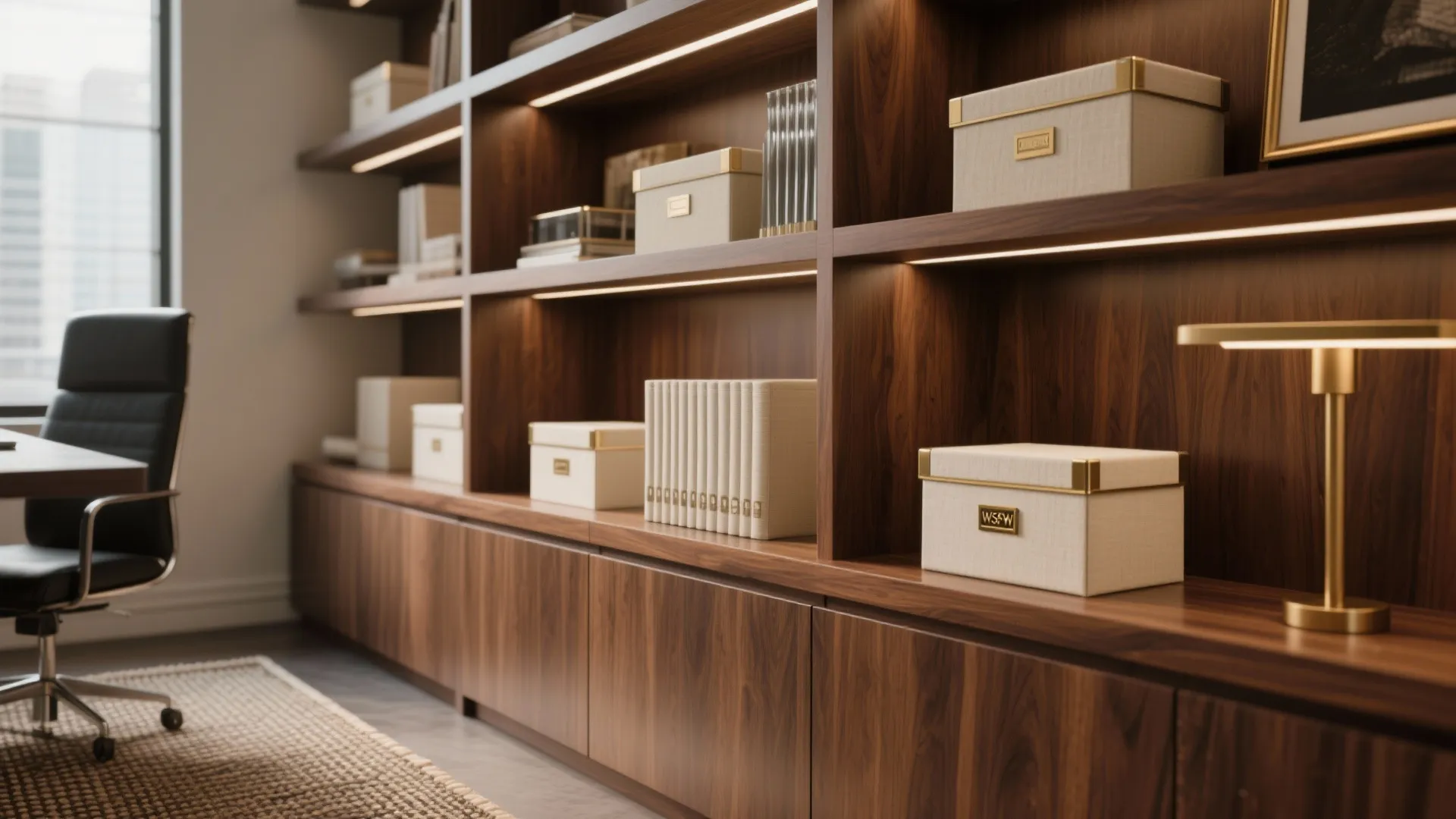 Warm Walnut + Bookish Texture