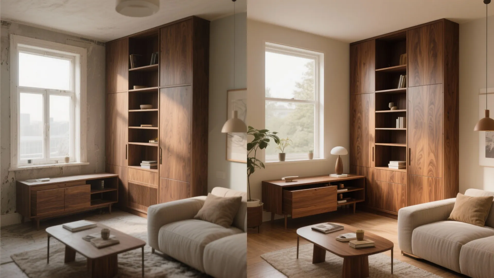 #5 Integrate Smart Storage in Walnut Cabinets