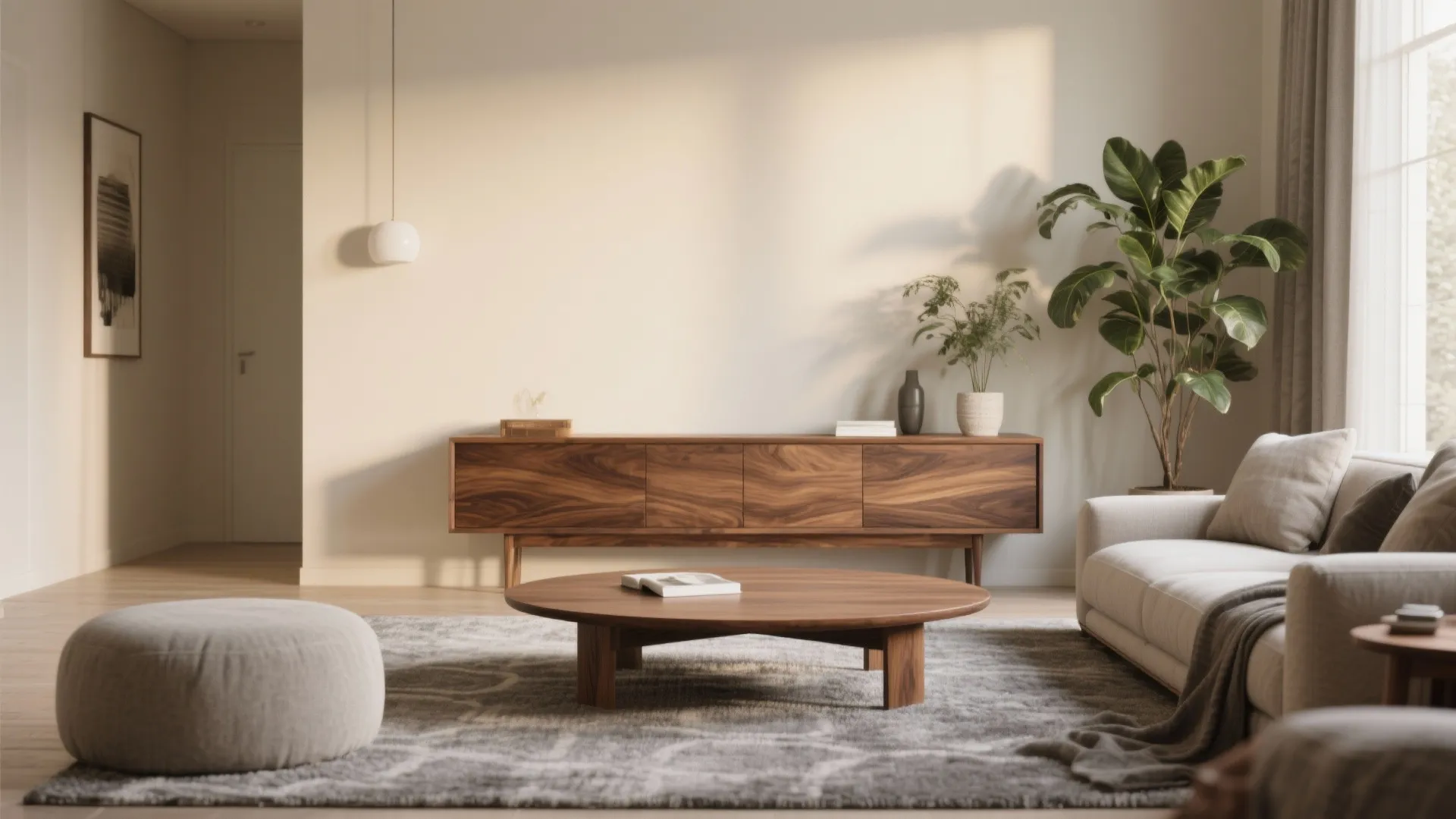 #1 Pair Walnut with Soft Neutrals