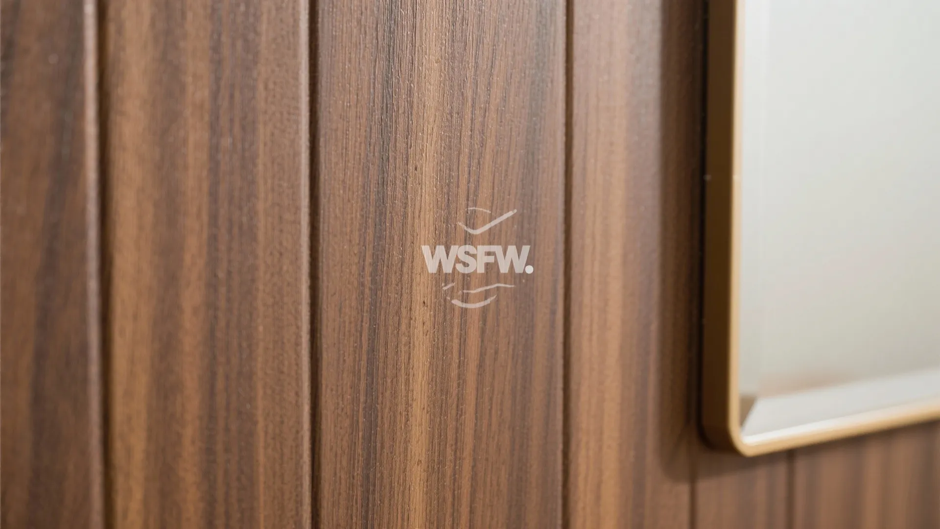 Warm Wood-Tone Accents (Faux Panels)