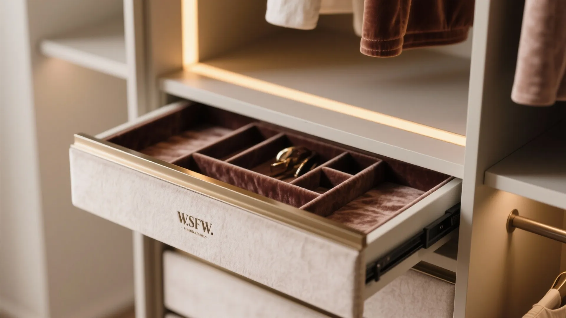 Built-in wardrobes with hotel-like efficiency